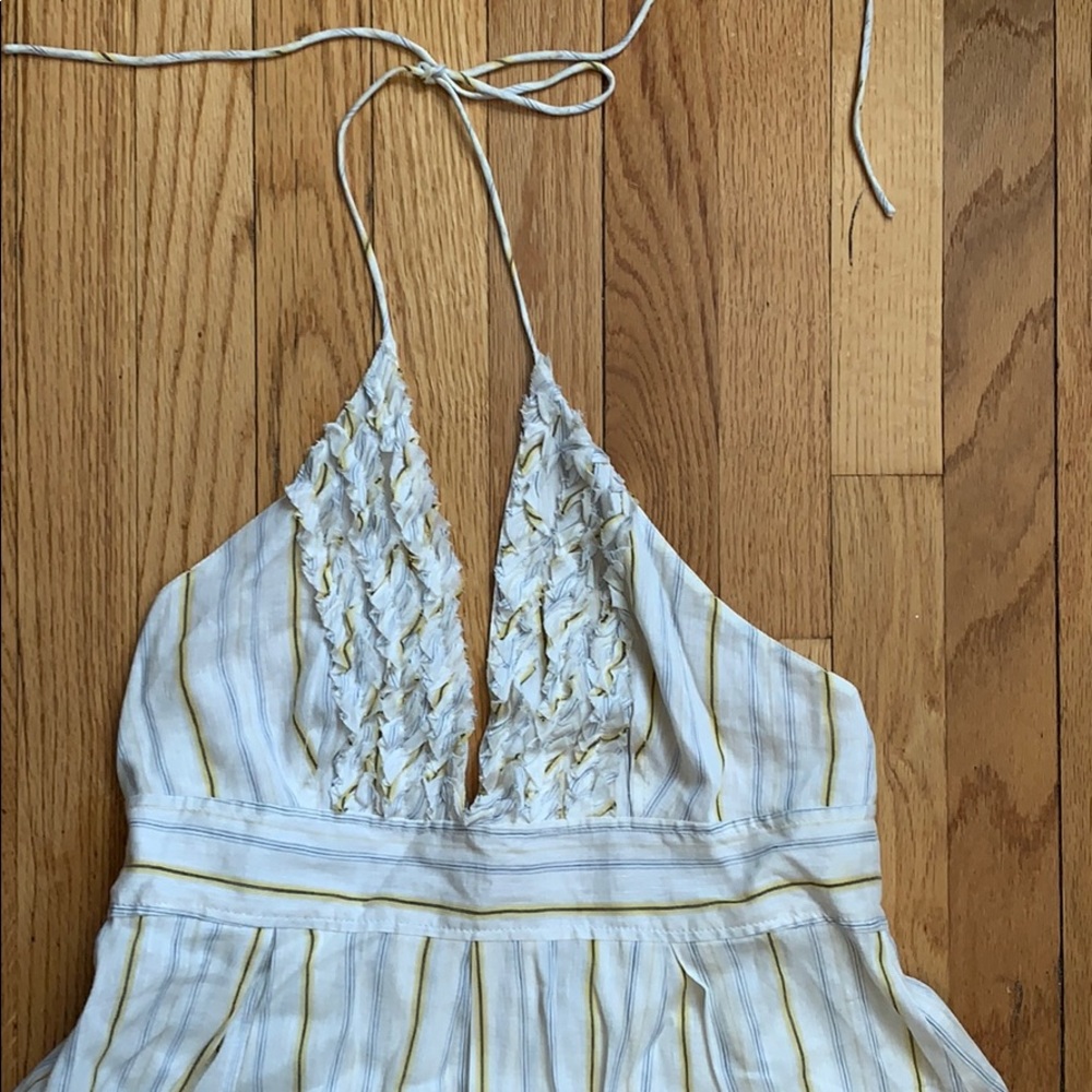 NWT Jcrew maxi, size 12 halter linen summer dress.